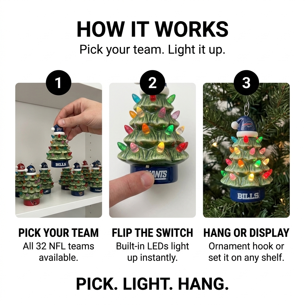 HailMerry™ Football Light-Up Ornament